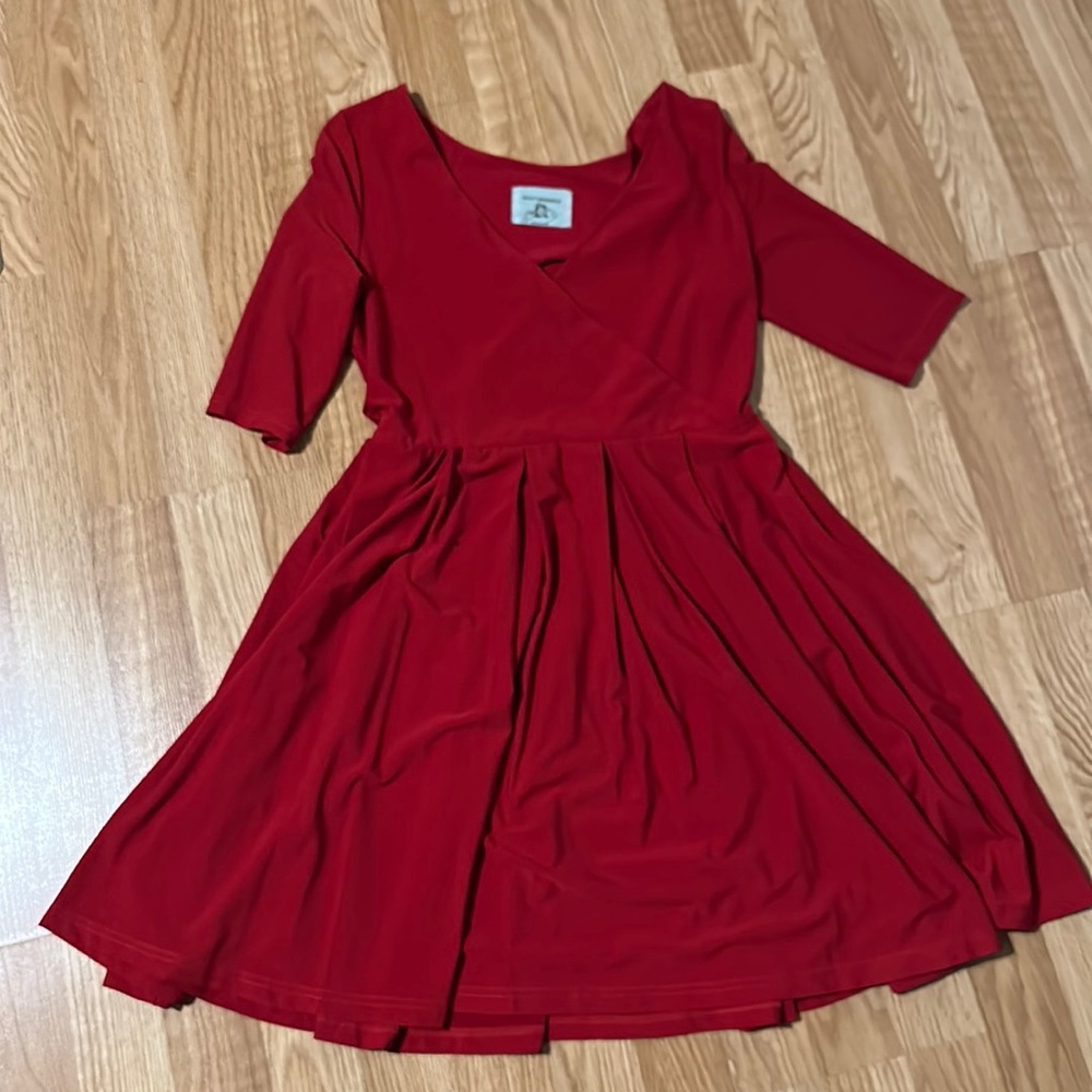 Judith March red mini dress